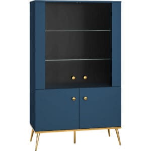 Vitrína SOLER 02 tmavě modrá