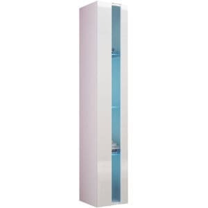 Vitrína vertikální GOVI NEW VG8A bílá / bílý lesk