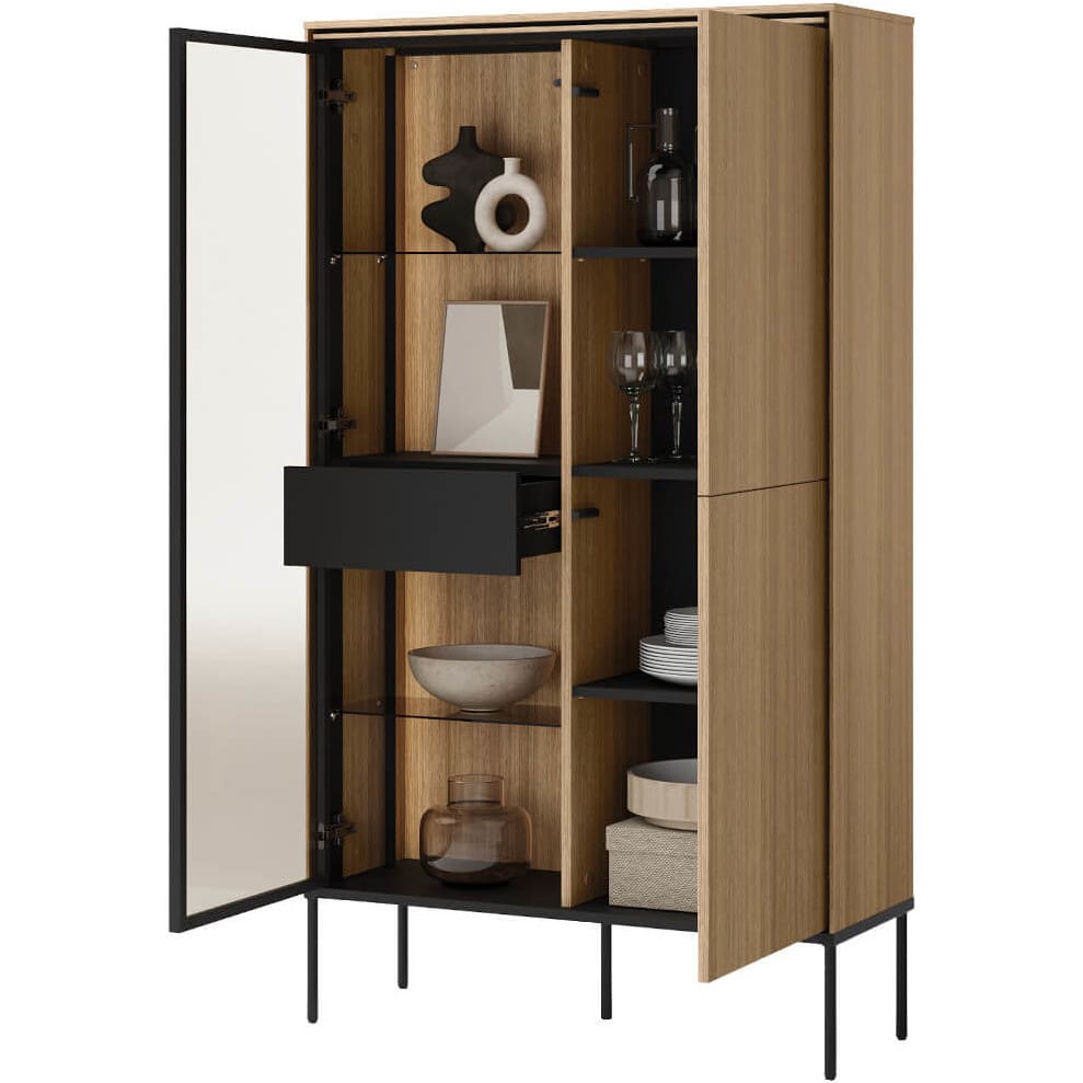 Vitrína VISSO VI01 dub lineární - Obrázek 2