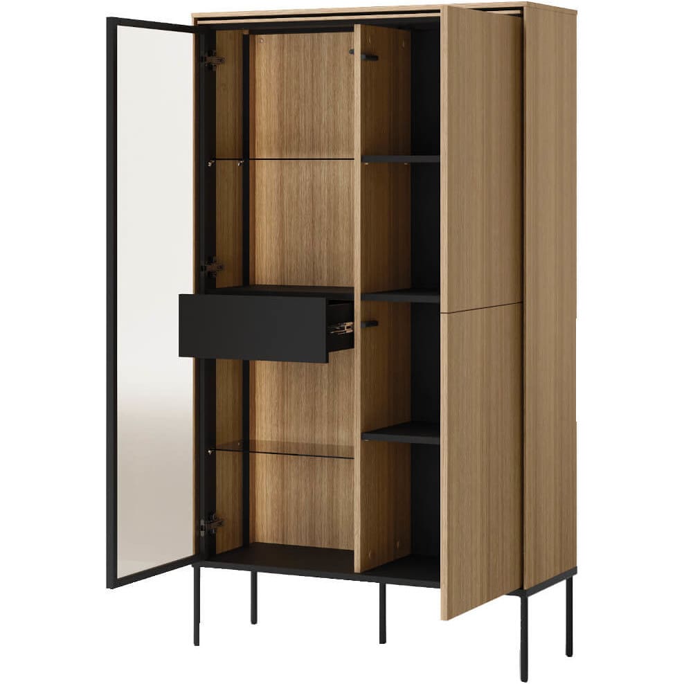 Vitrína VISSO VI01 dub lineární - Obrázek 3