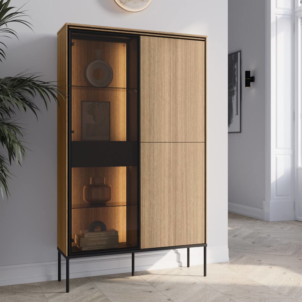 Vitrína VISSO VI01 dub lineární - Obrázek 4