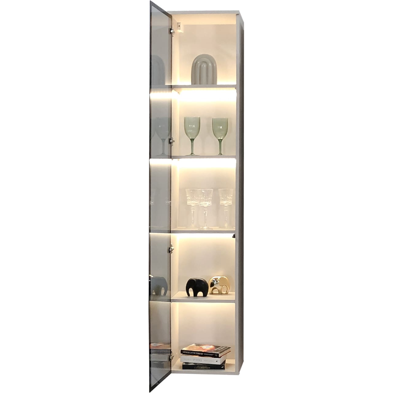 Vitrína vysoká FIGO 03 kašmír - Obrázek 3