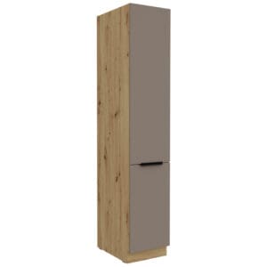 Vysoká kuchyňská skříňka 40 ERIS 53 dub artisan / písková šedá