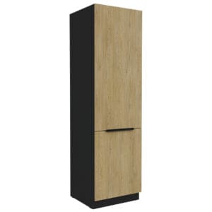 Vysoká kuchyňská skříňka 60 CAMERON 39 černá / dub cremona
