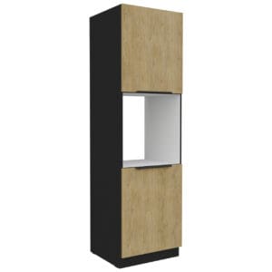 Vysoká kuchyňská skříňka 60 CAMERON 42 černá / dub cremona