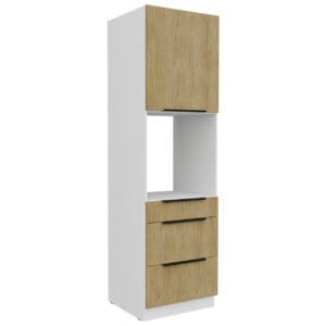 Vysoká kuchyňská skříňka 60 CAMERON 43 biały / dąb cremona