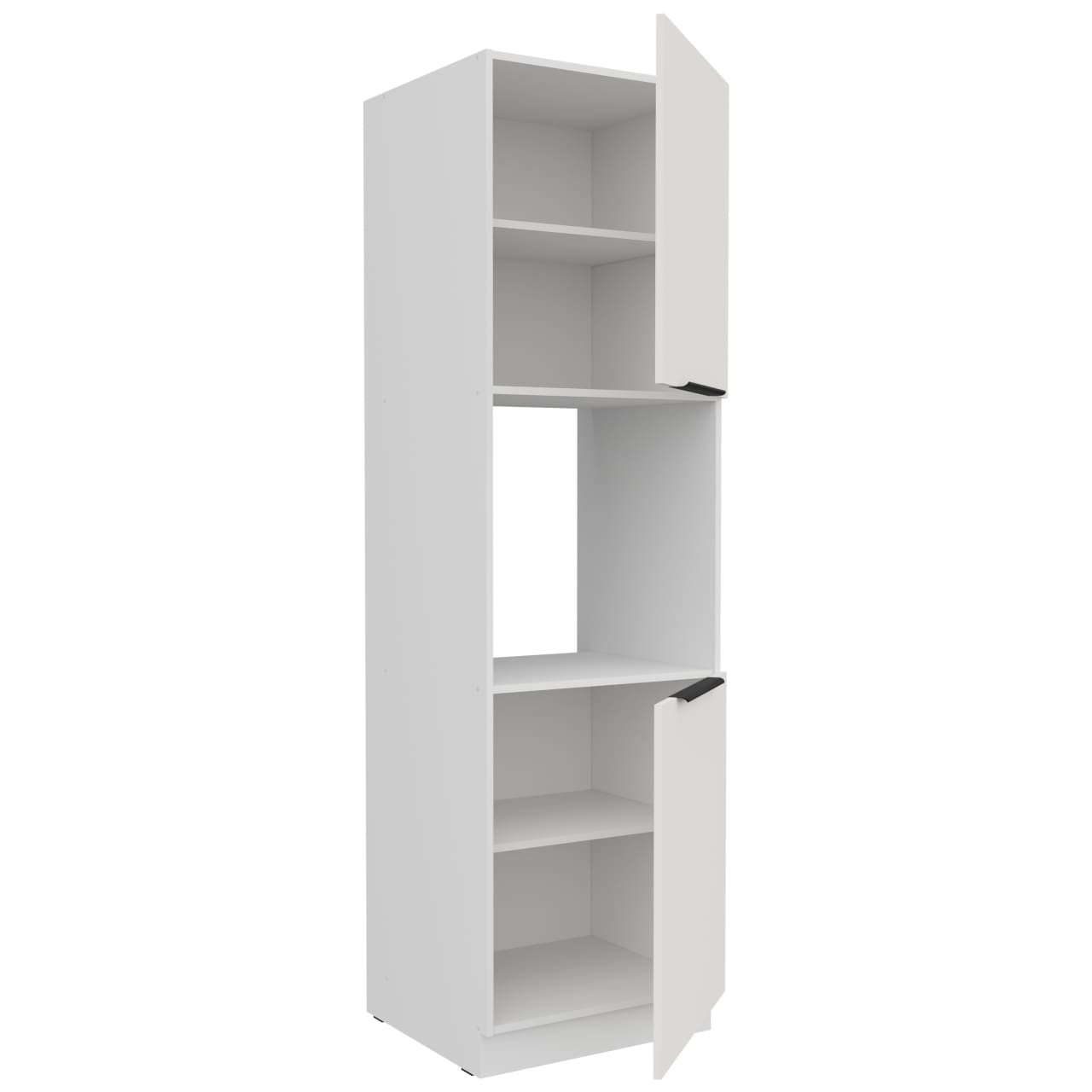 Vysoká kuchyňská skříňka 60 ERIS 50 bílá / bílý mat - Obrázek 2