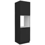 Vysoká kuchyňská skříňka 60 ERIS 50 Černá mat / Černá AFM