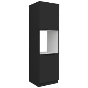Vysoká kuchyňská skříňka 60 ERIS 50 černý mat / černý