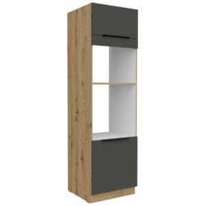 Vysoká kuchyňská skříňka 60 ERIS 52 dub artisan / grafit