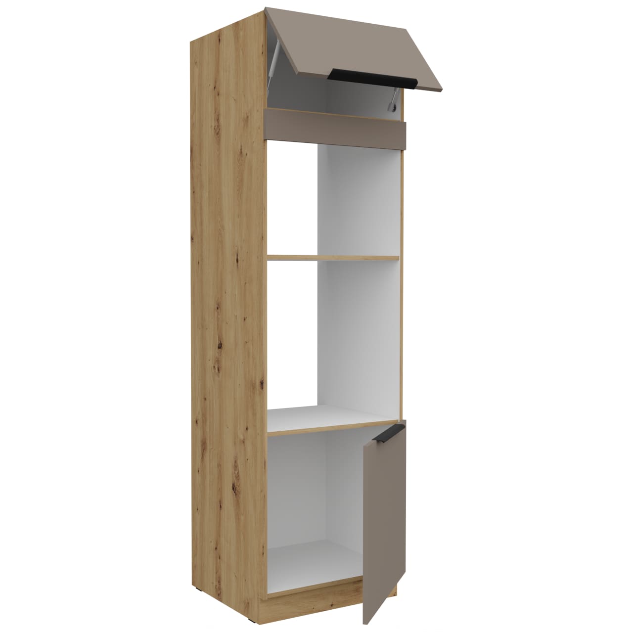 Vysoká kuchyňská skříňka 60 ERIS 52 dub artisan / písková šedá - Obrázek 2