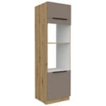 Vysoká kuchyňská skříňka 60 ERIS 52 Dub Artisan / Písková Šedá AFM