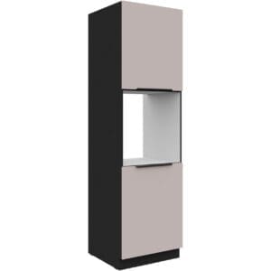 Vysoká kuchyňská skříňka 60 SILVIA 46 černý / kašmír