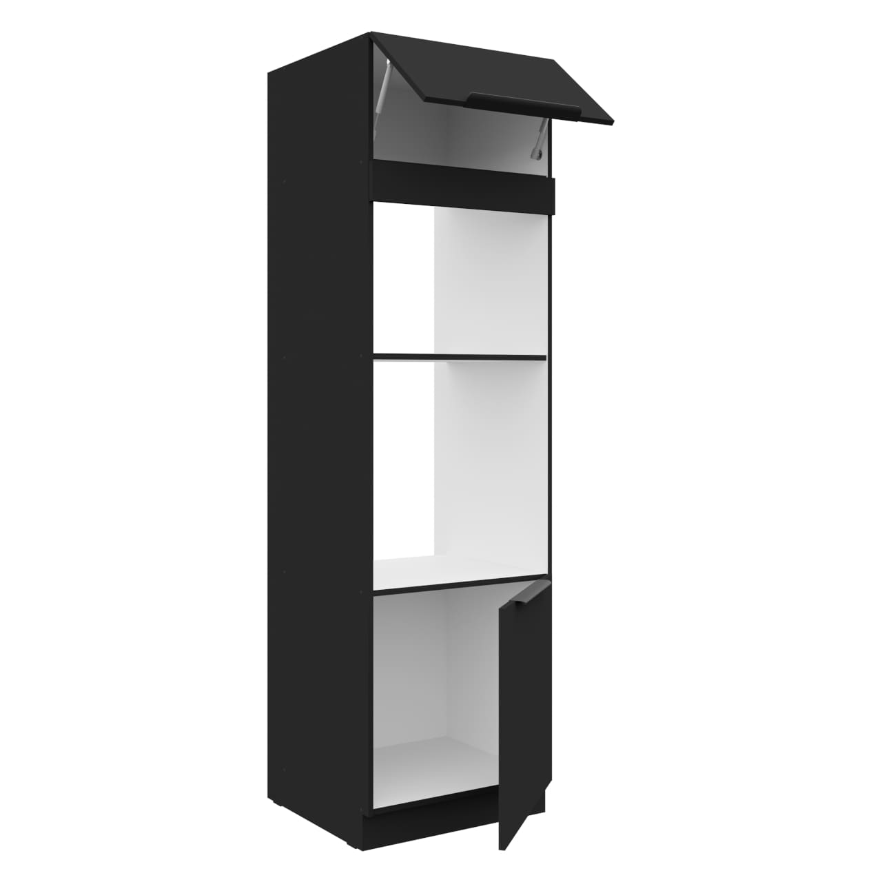 Vysoká kuchyňská skříňka 60 SILVIA 48 černý - Obrázek 2