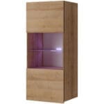 Závěsná vitrína CALABRIA CL2 dub zlatý