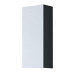 Závěsná vitrína plná 90 GOVI GREY B VG5 šedá / bílý lesk