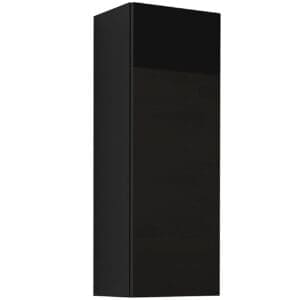 Závěsná vitrína plná 90 GOVI VG5D černá / černý lesk