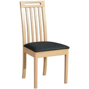 Židle DK38 sonoma s černou látkou 8B