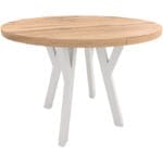 Kulatý stůl ENZO 100cm rozkládací do 200cm dub wotan