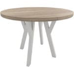 Kulatý stůl ENZO 100cm rozkládací do 250cm dub sonoma