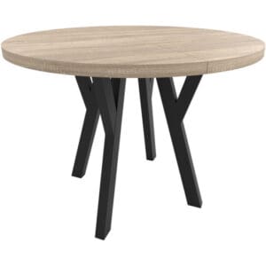 Kulatý stůl ENZO 100cm rozkládací do 250cm dub sonoma