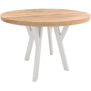 Kulatý stůl ENZO 100cm rozkládací do 250cm dub wotan