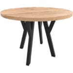 Kulatý stůl ENZO 100cm rozkládací do 250cm dub wotan