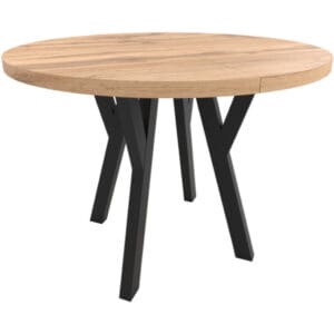 Kulatý stůl ENZO 100cm rozkládací do 250cm dub wotan