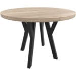 Kulatý stůl ENZO 100cm rozkládací do 300cm dub sonoma