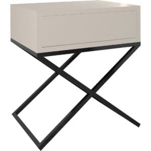 Noční stolek SIENA kašmír / černá