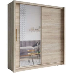 Skříň se zrcadlem 204 BAKI 12 dub sonoma