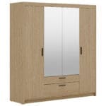 Skříň se zrcadlem ELENI 4D2S olejovaný dub