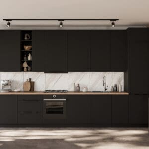 Kuchyně ERIS 1 Černá mat / Černá AFM