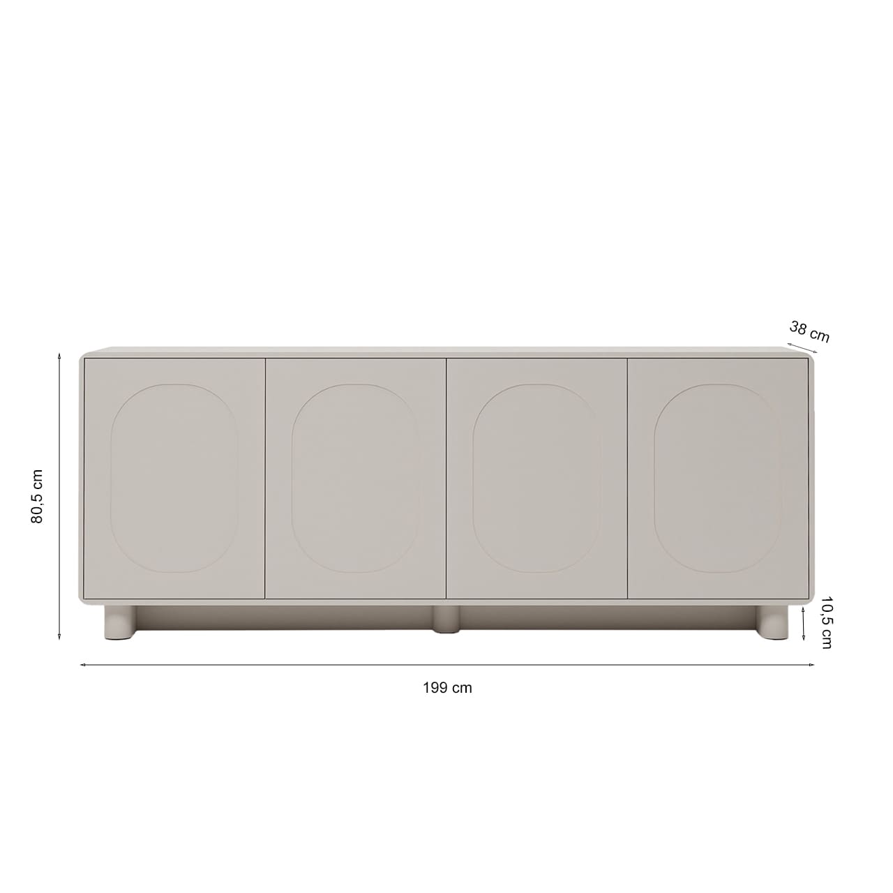 Komoda 4D AURA 199 Kašmír VÝPRODEJ - Obrázek 2