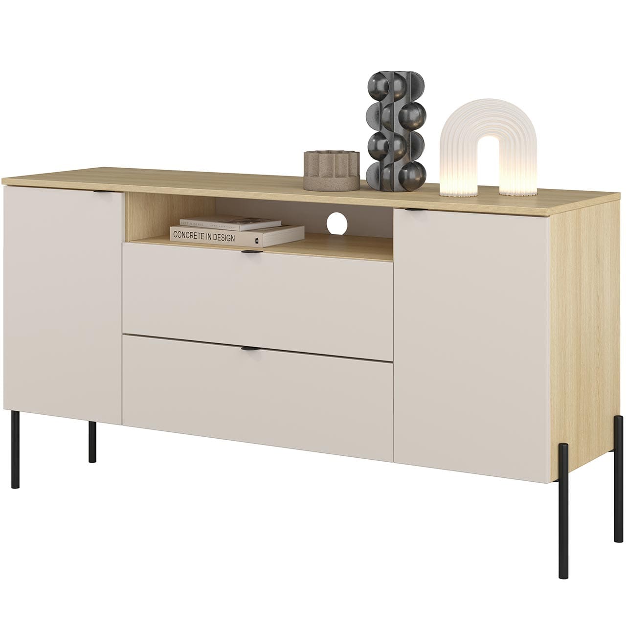 Komoda DORE 26 dub lindberg / kašmír - Obrázek 2