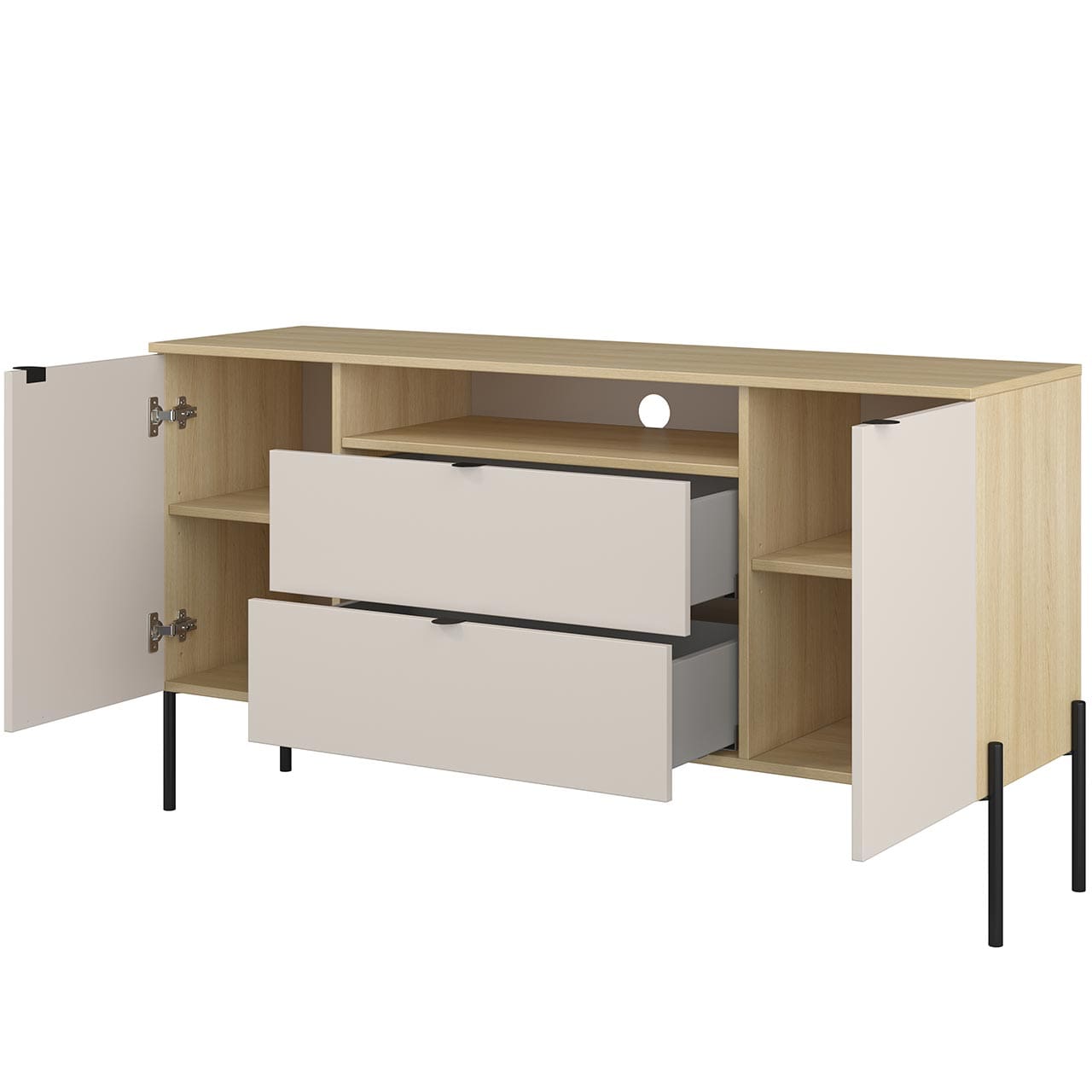 Komoda DORE 26 dub lindberg / kašmír - Obrázek 3