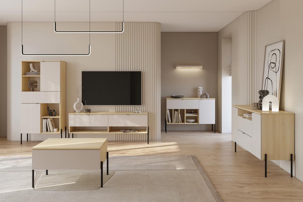 Komoda DORE 26 dub lindberg / kašmír - Obrázek 7