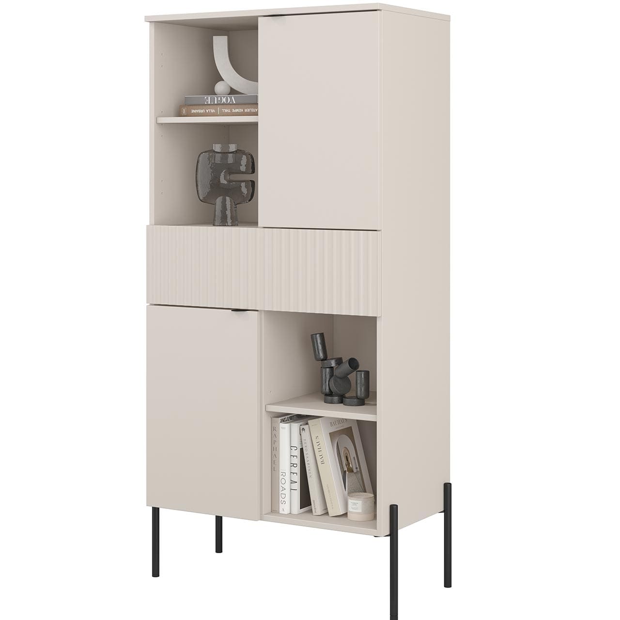 Regál DORE 42 kašmír / kašmír ryfel - Obrázek 2