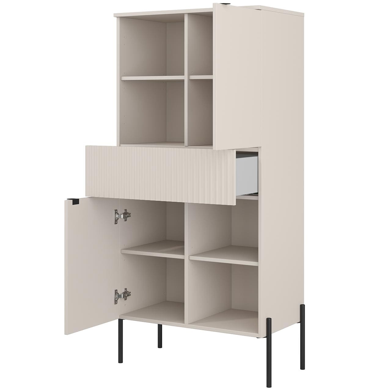 Regál DORE 42 kašmír / kašmír ryfel - Obrázek 3