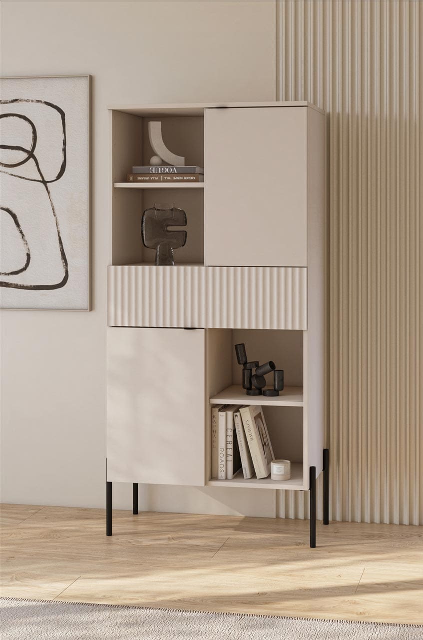 Regál DORE 42 kašmír / kašmír ryfel - Obrázek 6