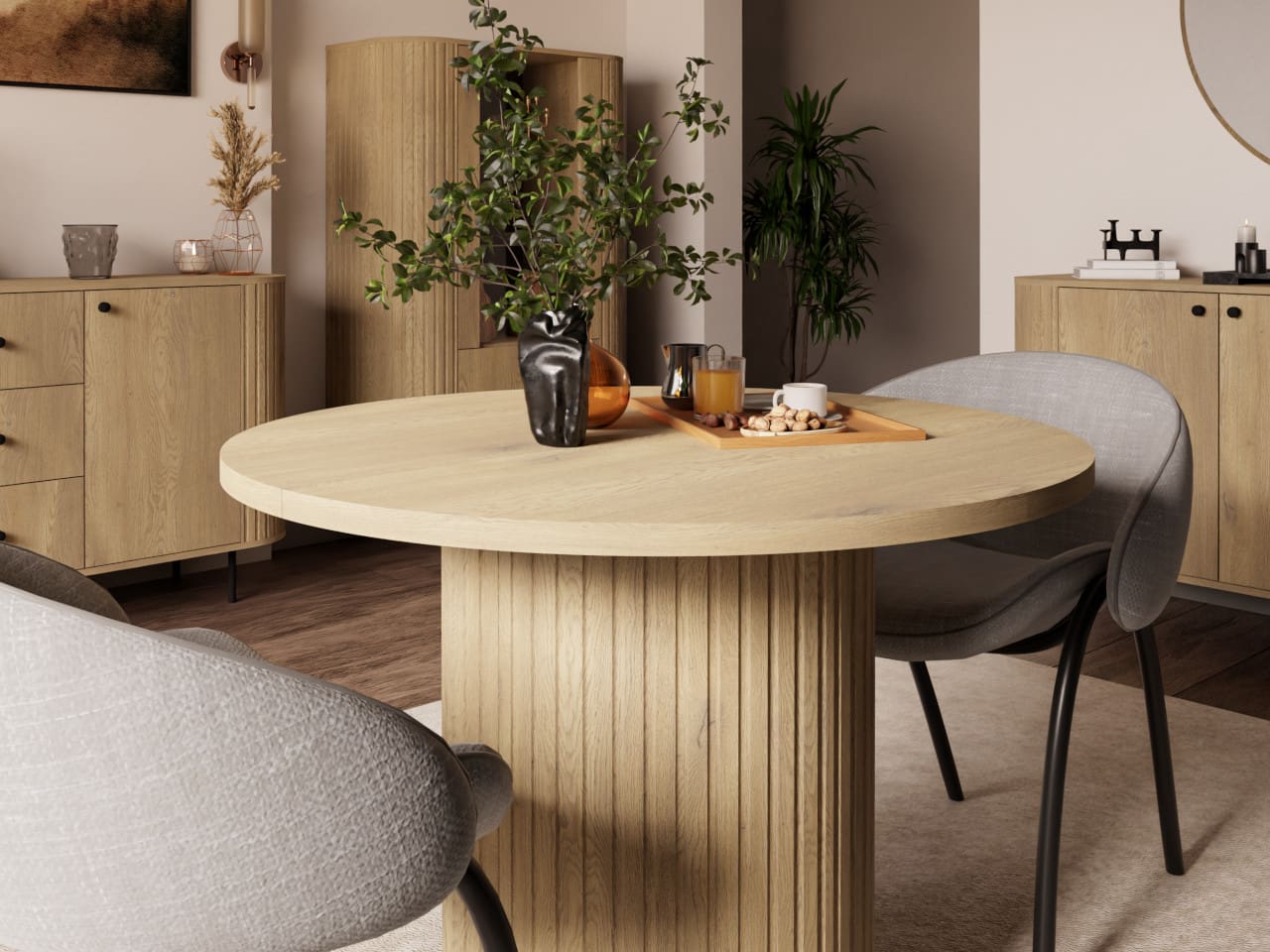 Rozkládací stůl 100cm NARITA 12 dub cremona - Obrázek 10