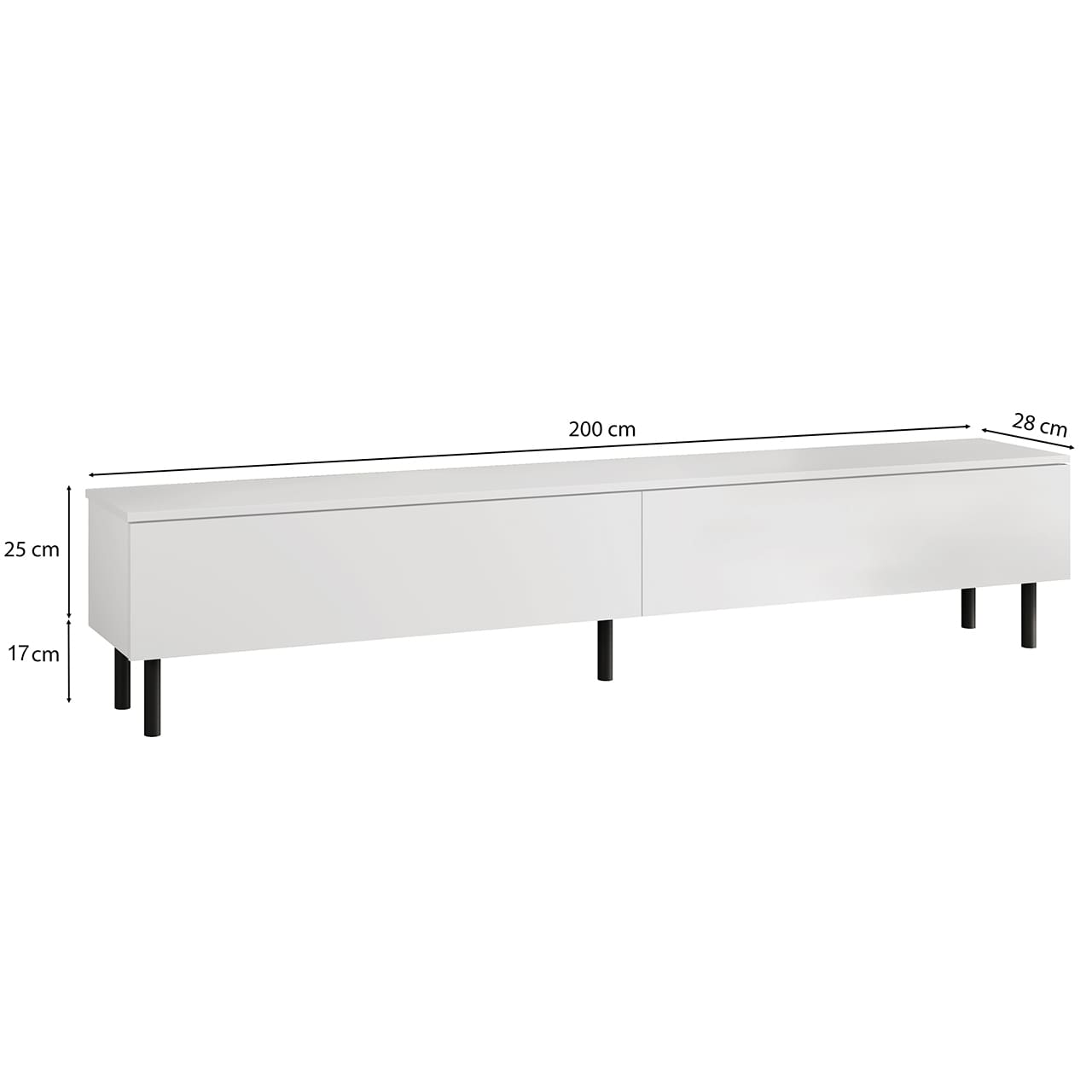 Komoda RTV 200 FIGO 01 bílá - Obrázek 11