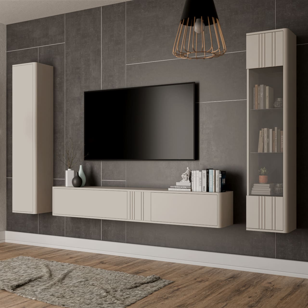 Obývací stěna PLEIN 4 kašmír