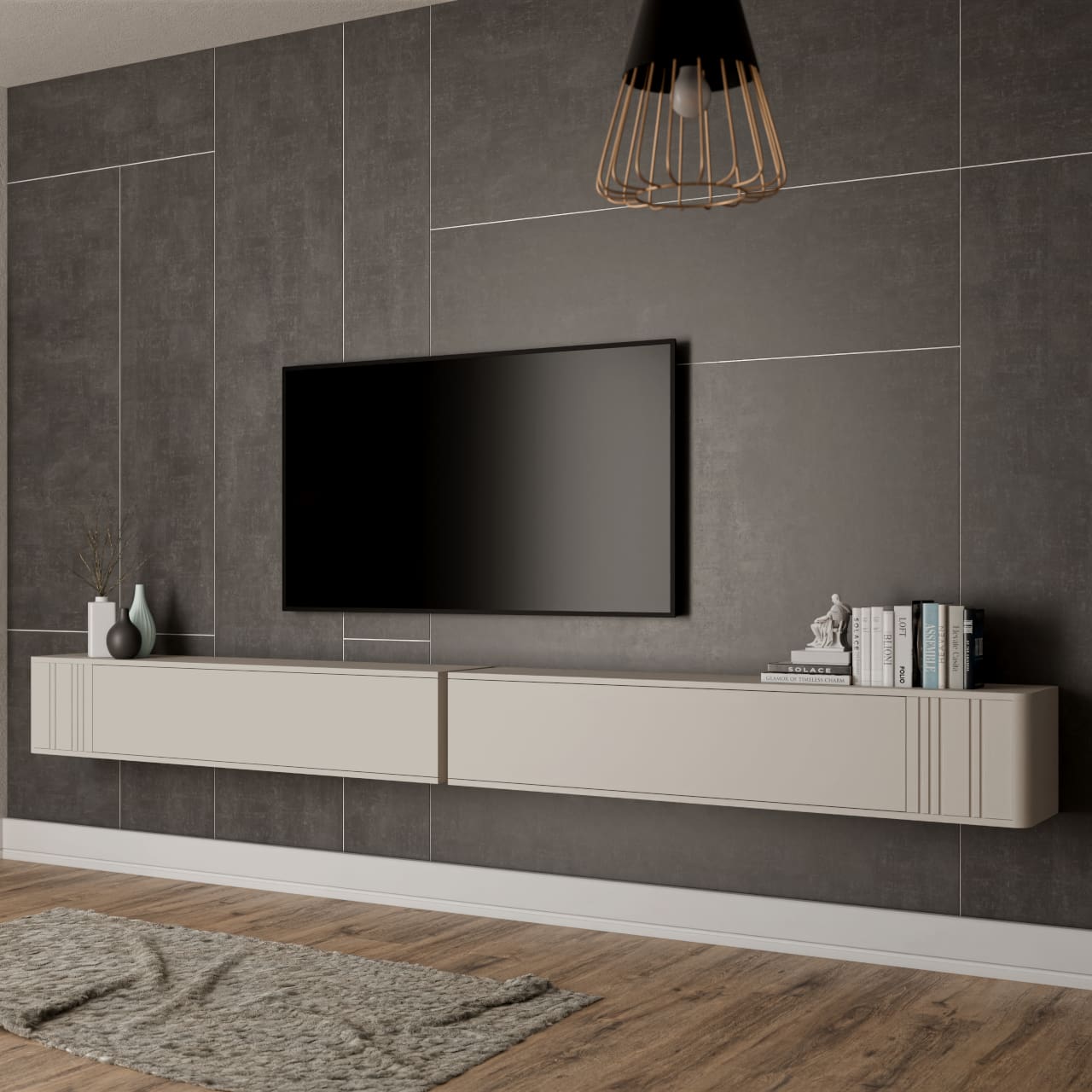 Obývací stěna PLEIN 5 kašmír