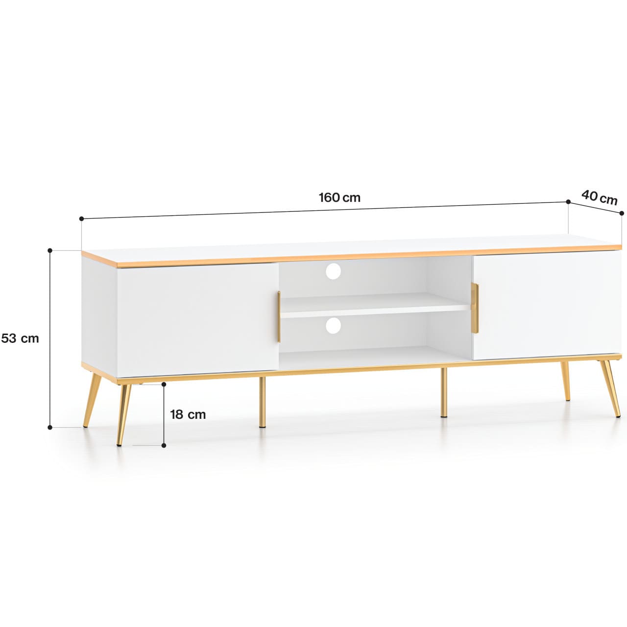 Obývací stěna TERBI 1 alpská bílá - Obrázek 7