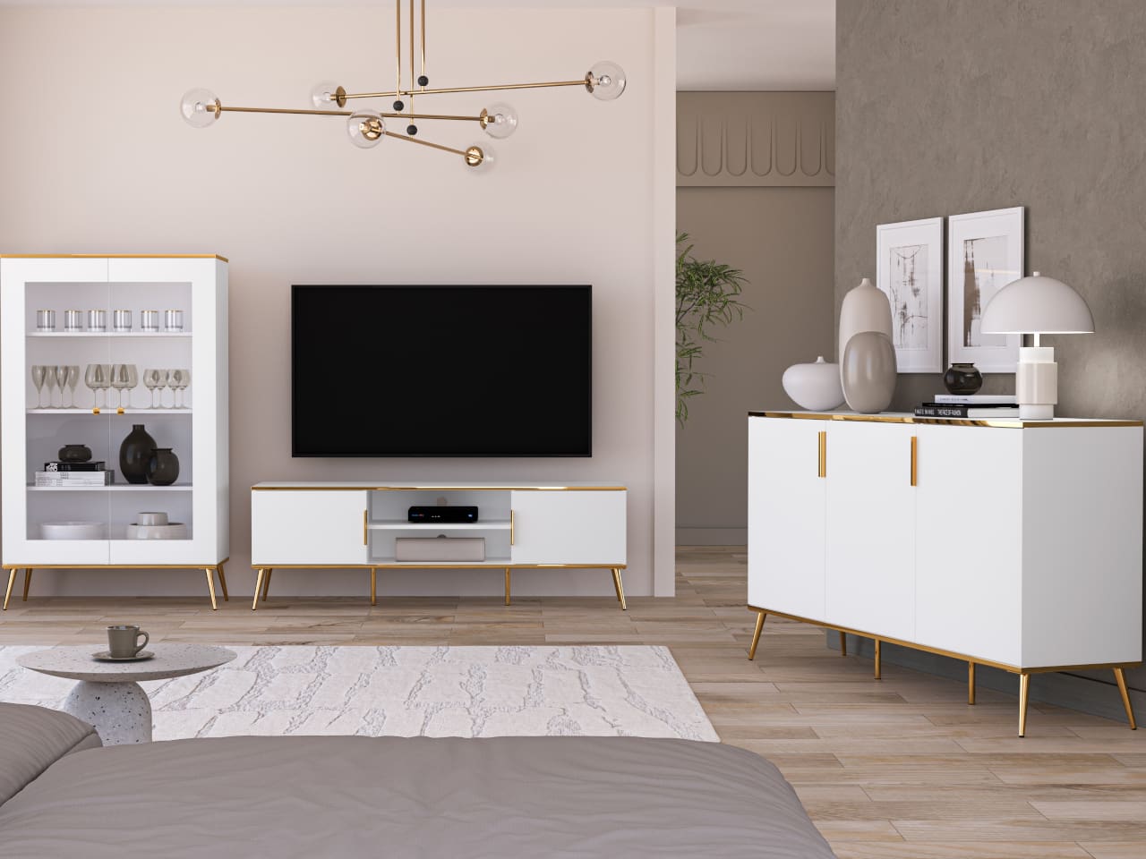 Obývací stěna TERBI 1 alpská bílá