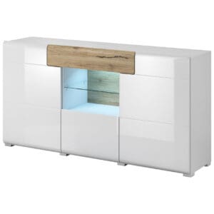 Komoda DELTO TL26 san remo / bílý lesk