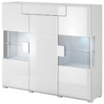 Komoda DELTO TL46 bílý / bílý lesk