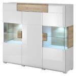 Komoda DELTO TL46 san remo / bílý lesk