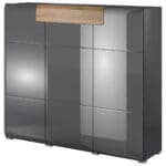 Komoda DELTO TL76 dub grandson / antracit lesk